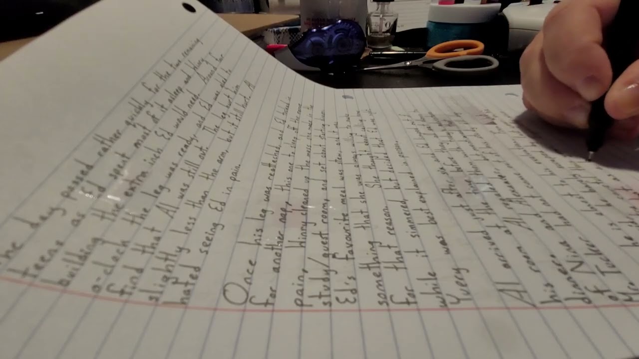 Writing Fanfiction ASMR ] part 11 [ Sharpie Pen - - No Talking 
