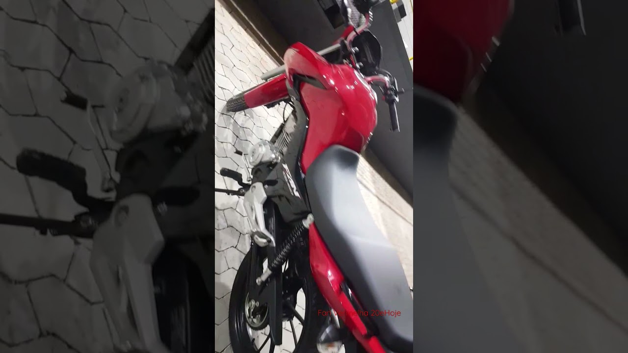 Cg Fan 160 2022 vermelha brilhando