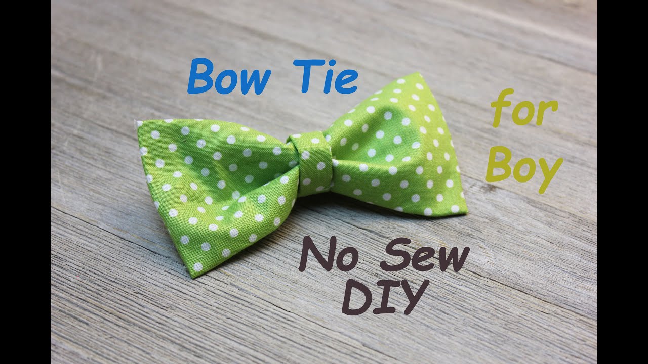 No Sew DIY Boy's BowTie Easy Tutorial