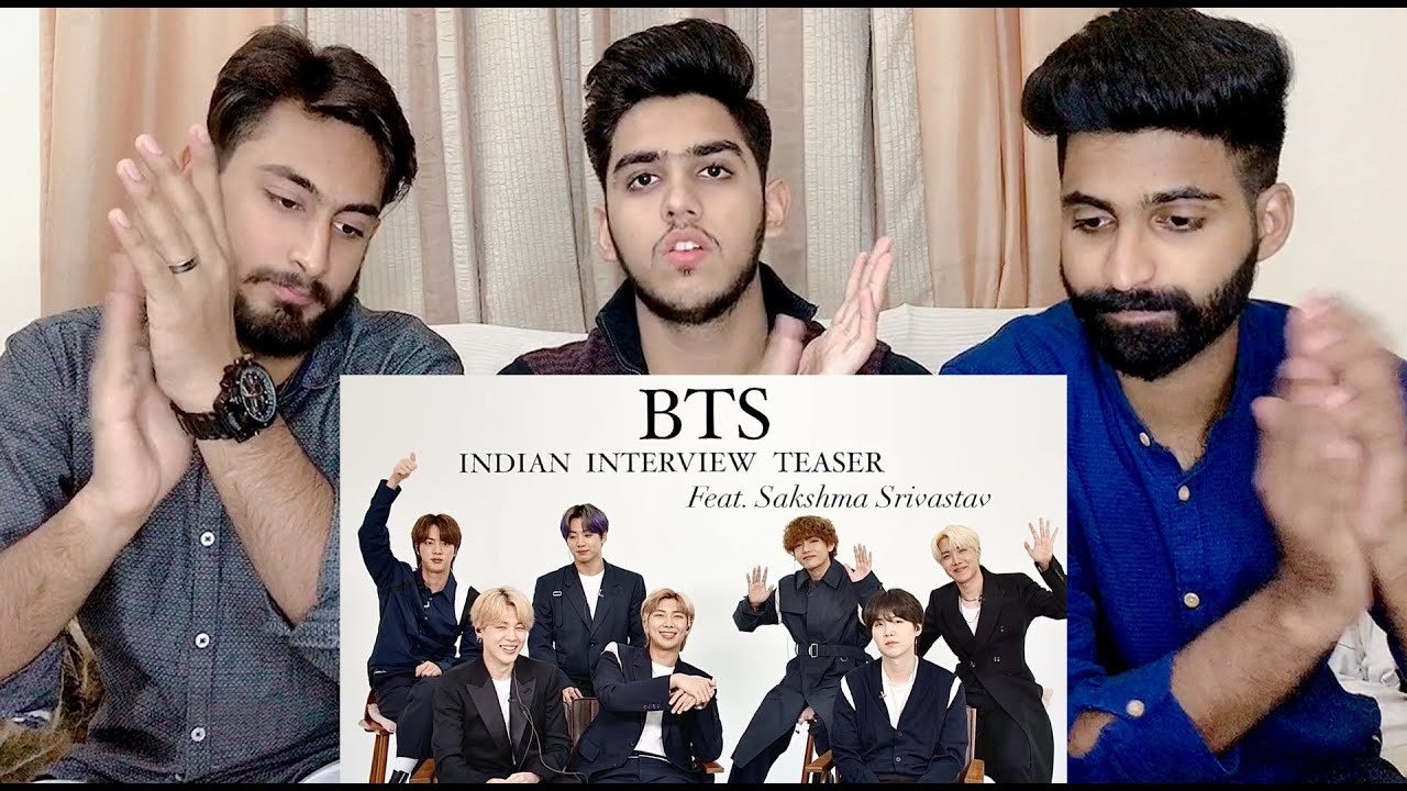 REACTION ON || BTS INDIAN INTERVIEW || SAKSHMA SRIVASTAV || 3H REACTERS