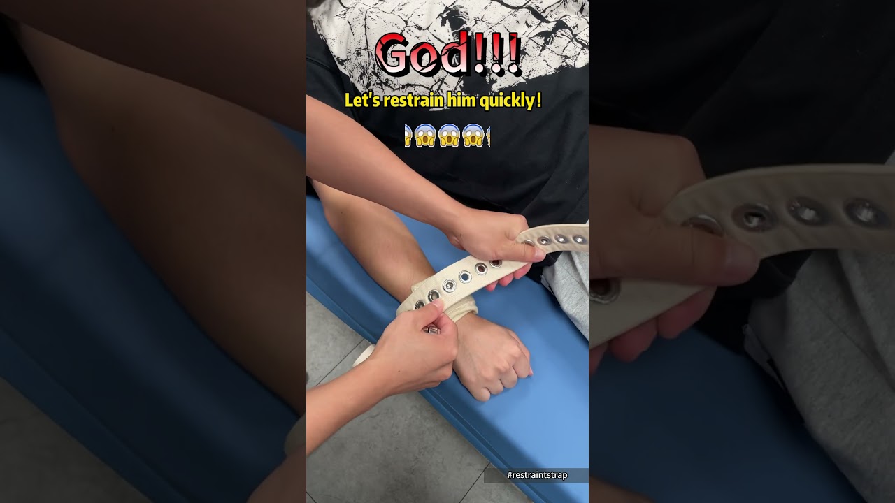 What should we do when the patient is manic?#restraintstrap #restraints #hospital #physicaltherapy