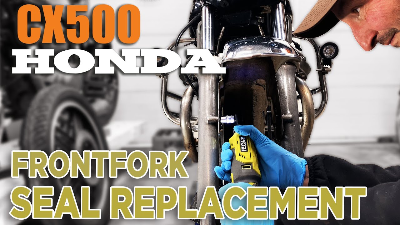 Honda CX500 front fork seal replacement