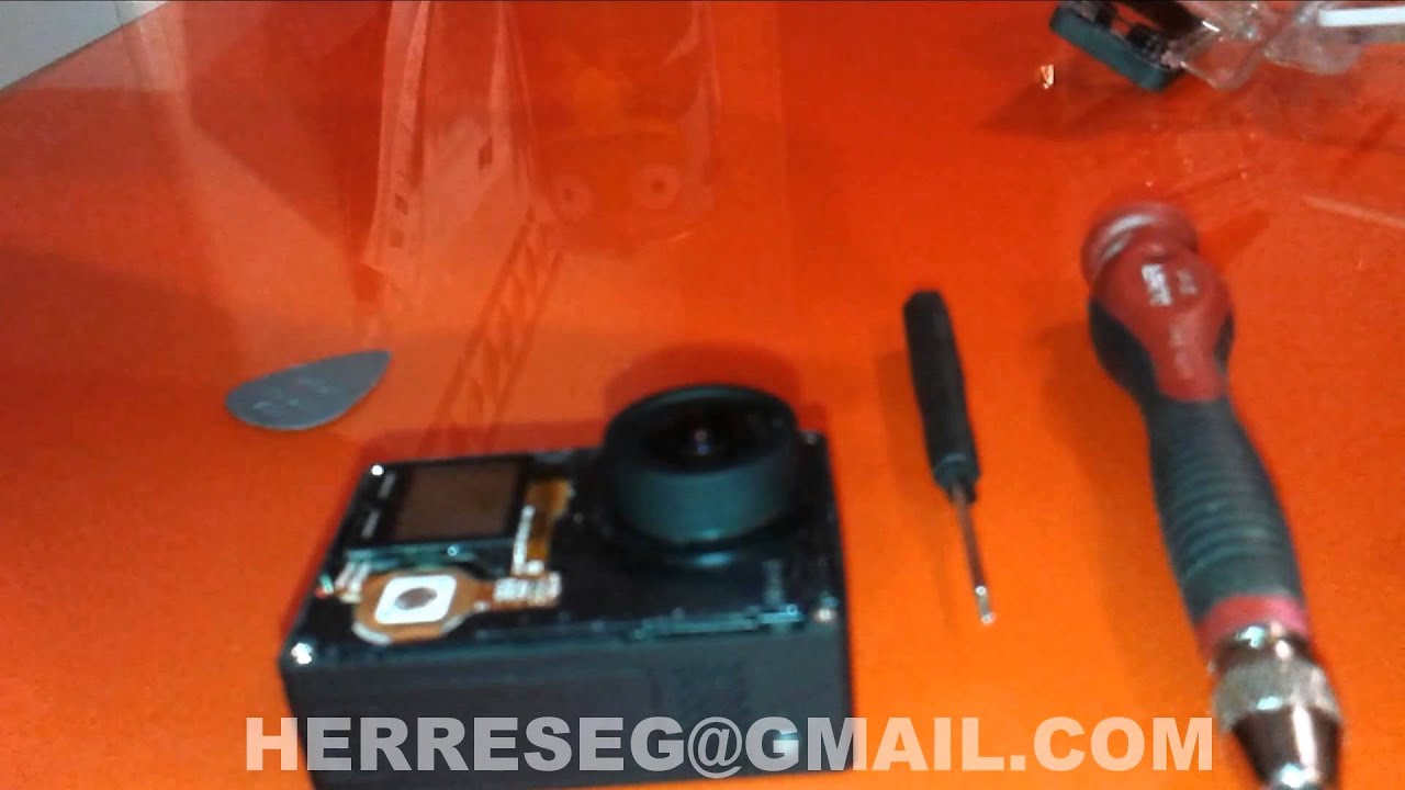 Desmontar abrir GOPRO Hero 4 Hero4 - how to open camera GOPRO Hero 4