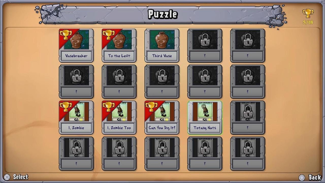 Plants vs. Zombies: Replanted Puzzle Totally Nuts
