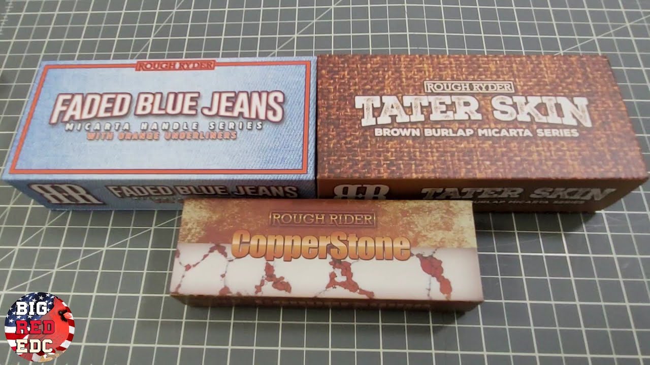LET'S TALK ROUGH RYDER KNIVES Vol. 21 : Faded Blue Jeans, Tater Skins and Copperstone Series