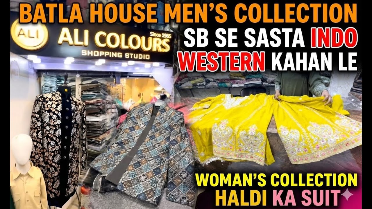 Batla House Shadi ki Shopping Men's Wear & Women's Haldi Outfits 🤵👰"
