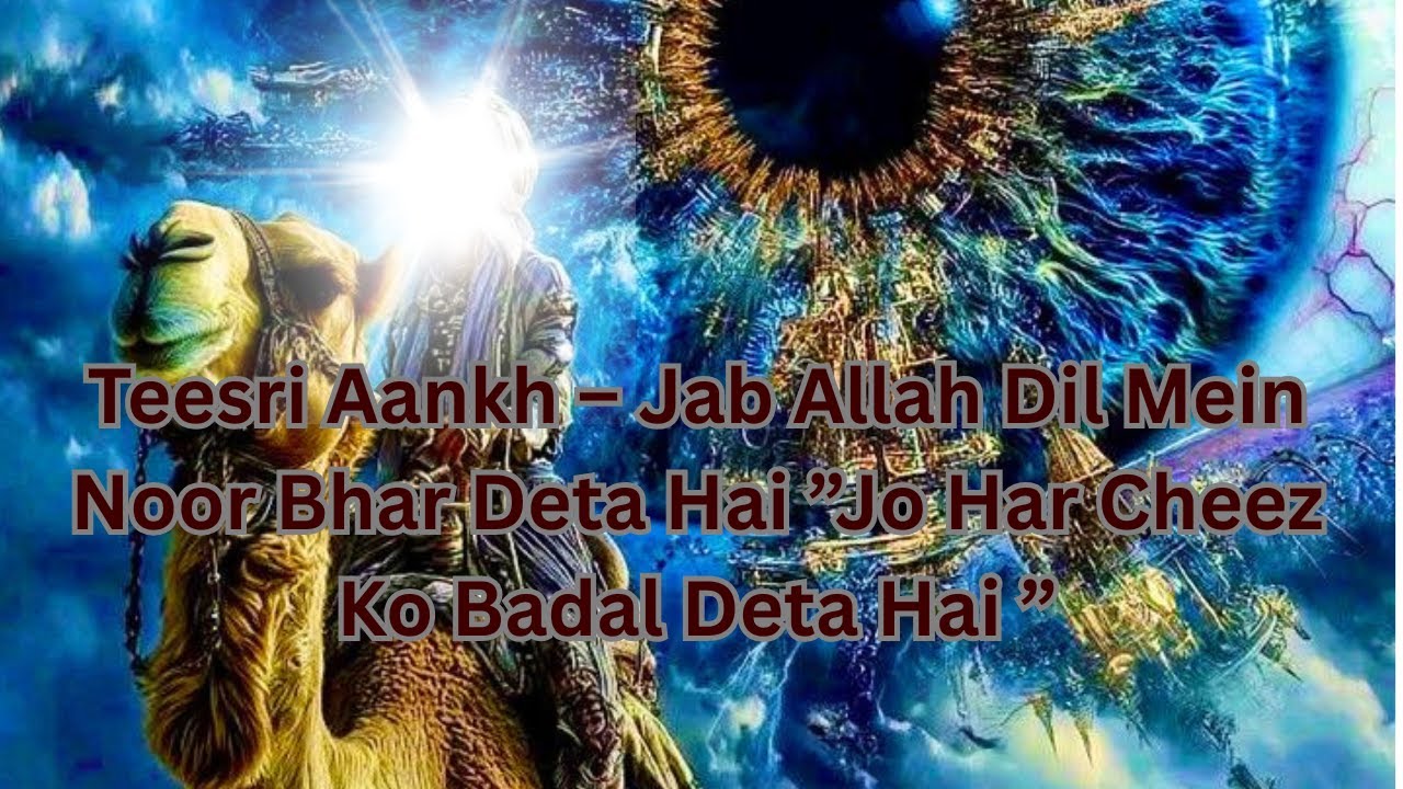 Teesri Aankh – Jab Allah Dil Mein Noor Bhar Deta Hai 💫”Jo Har Cheez Ko Badal Deta Hai 💫”