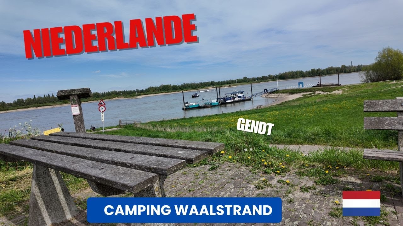Camping Waalstrand in Gendt bei Nijmegen an dem Fluss Waal