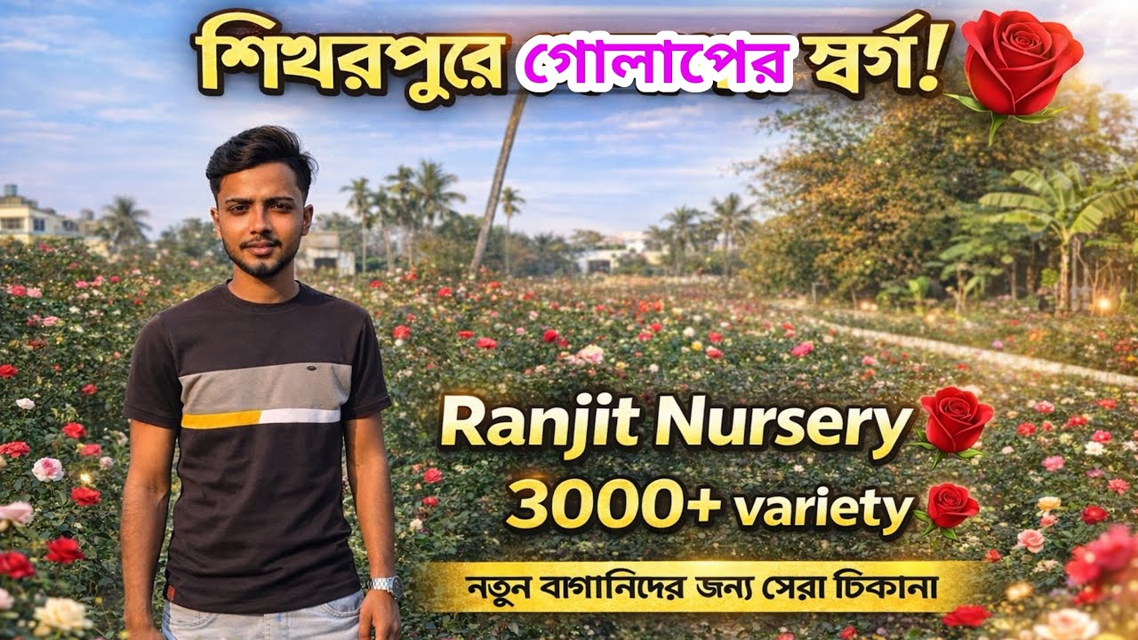 শিখরপুরে গোলাপের স্বর্গ 🌹 | Ranjit Nursery | 3000+ ভ্যারাইটি গোলাপ