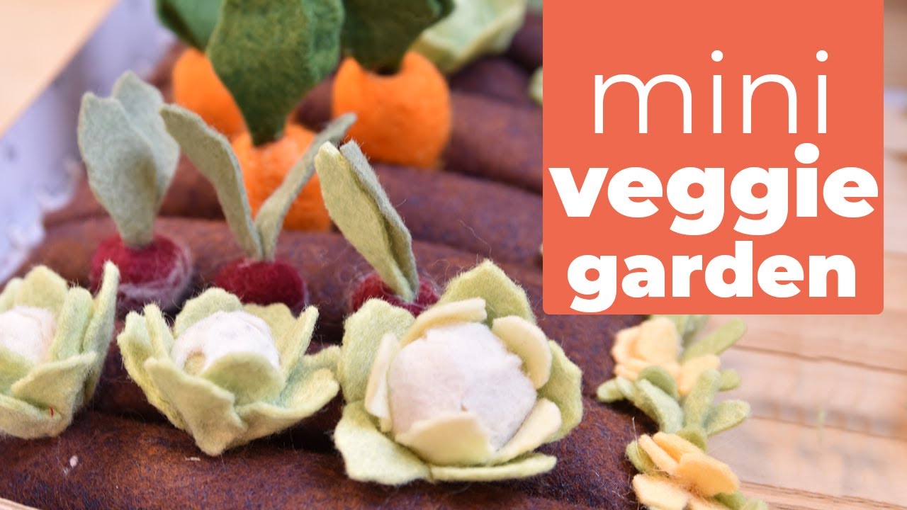 Make a Mini Felt Play Garden