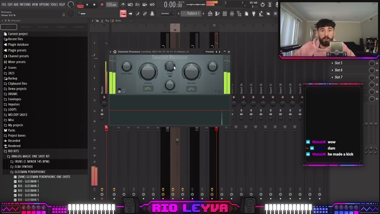 RIO LEYVA MAKING A CRAZY AMBIENT BEAT 👽 | 03.25