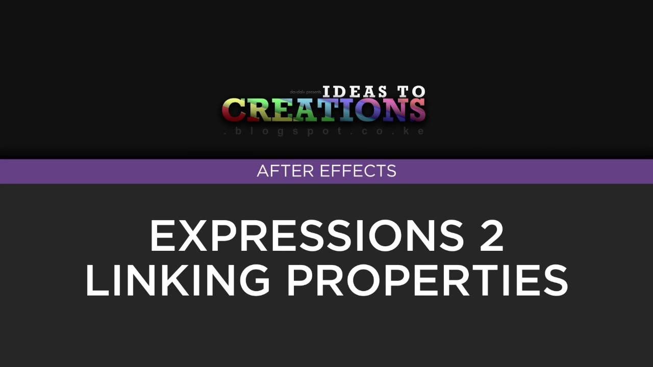 Expressions 2 - Linking Controls - Expressions Basics