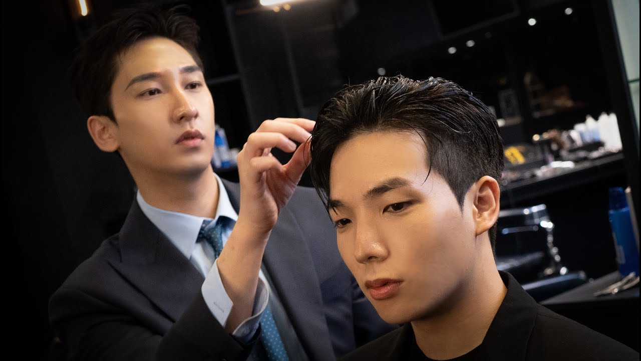 ASMR BARBER💈- Ash Stymest is the bad boy style l 모델 애쉬 스티미스트 바버샵 헤어컷 스타일 asmr
