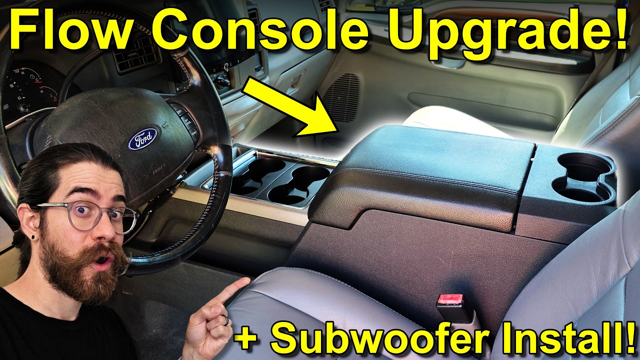 Budget F350 Gets a Luxury Makeover: Subwoofer, Remote Start & Flow Console Install!