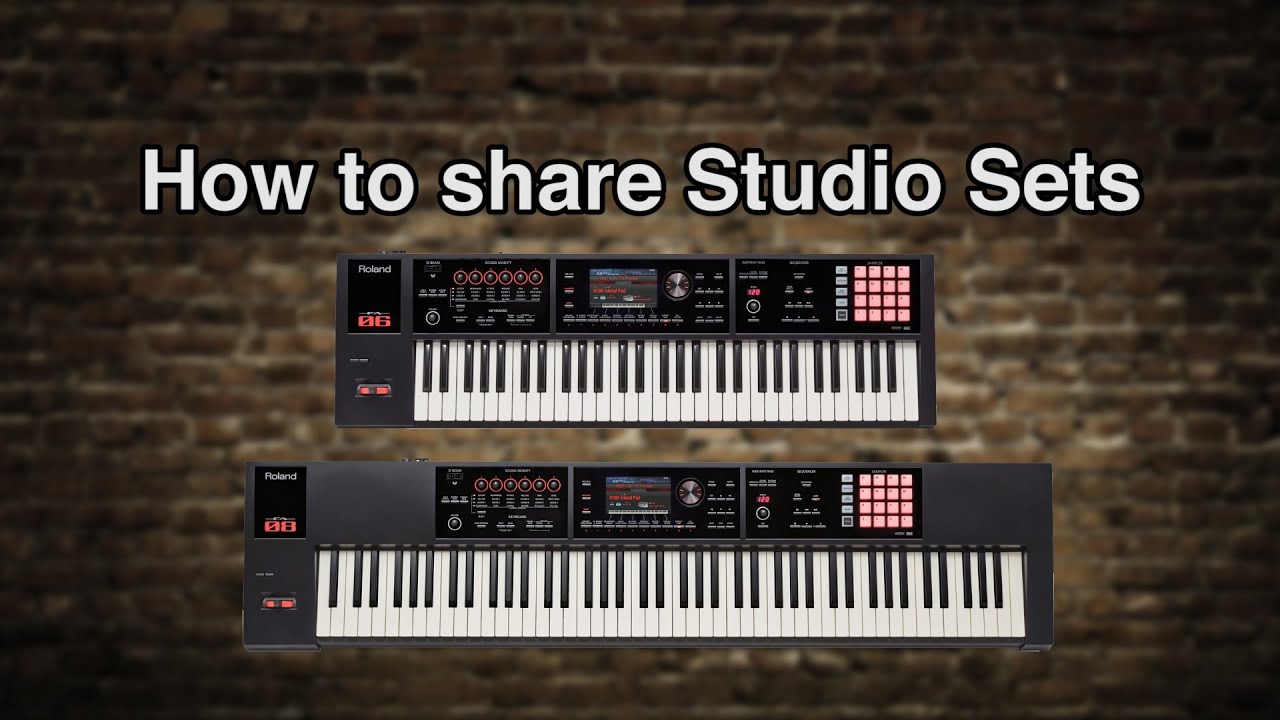 Roland FA-06/08 - How to share Studio Sets