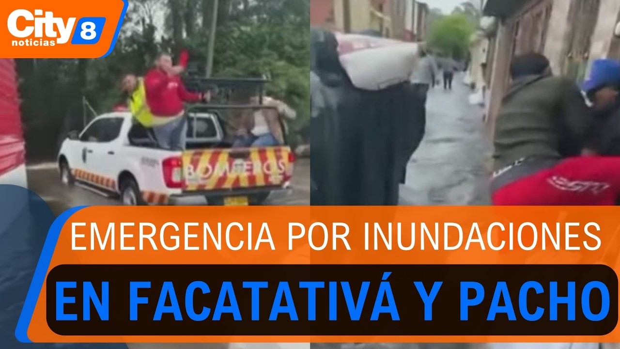 Inundaciones en Facatativá y Pacho: ríos Botello y Negro se desbordan y provocan emergencias |CityTv