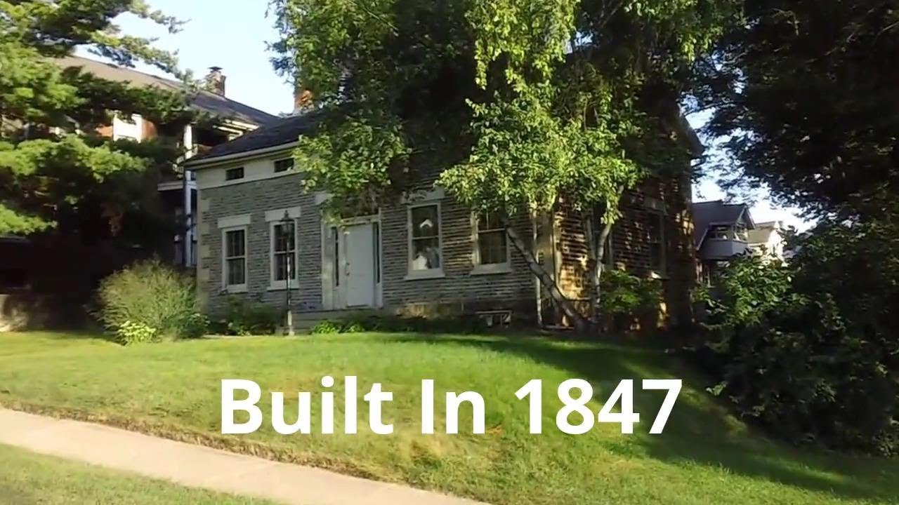 Historic Herrick Cobblestone House (Built In 1847) Rockford, IL (August 2017) Winnebago County - USA