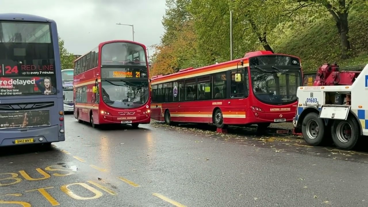 Buses at Castle Meadow, Norwich - Wednesday 8th November 2023
