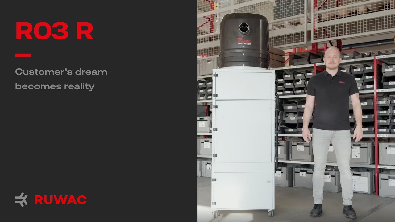 Customized Industrial Vacuums: The RUWAC R03 R