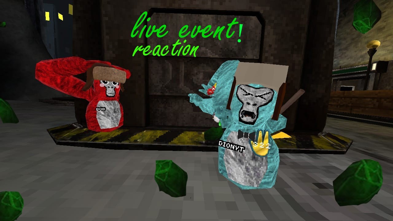 live event reaction [gorilla tag]