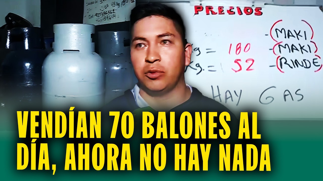 Distribuidora de gas se quedó sin balones hace casi una semana: Solo venderán de 10 kilos