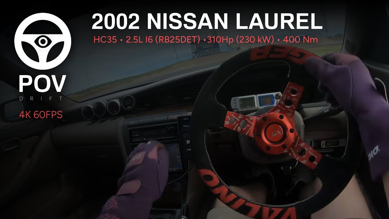 JDM Nissan Laurel C35 RB25DET POV Drifting | Ouluzone | 4K 60FPS 