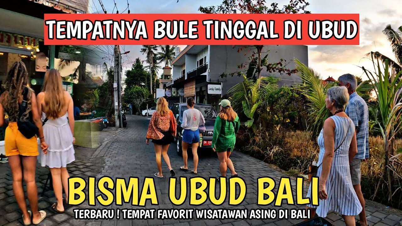 KAMPUNG BULE DI BALI | JALAN BISMA UBUD BALI