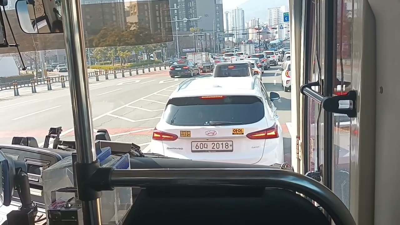 [새차 냄새 느좋!!, 주행영상] 부산 부일여객 1001번