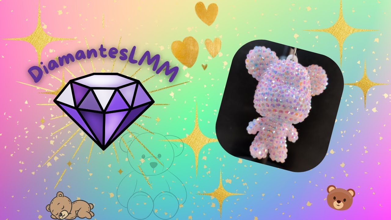 🧸💎 Figura de un Osito DiAmAnTeS AB´s que te va a ENAMORAR💕  ¡Arte Relajante y Súper Bonito! 🎨✨