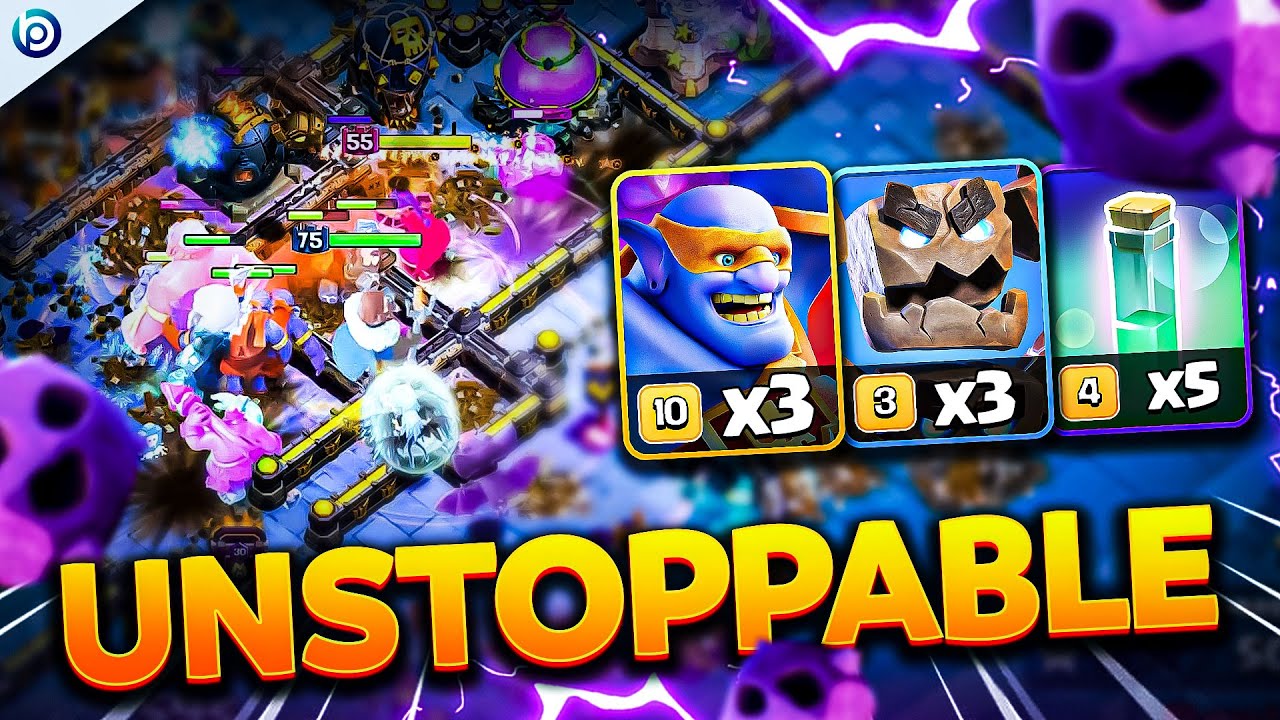 Best TH18 Meteor Golem + Super Bowler Strategy | INSANE Army for  Legends & War