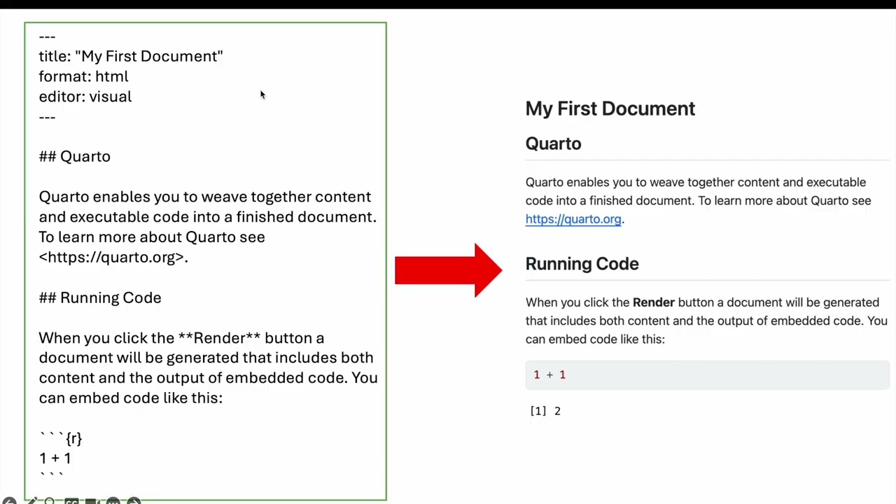 R Nugget #1: Intro to R, Rstudio and Quarto Docs
