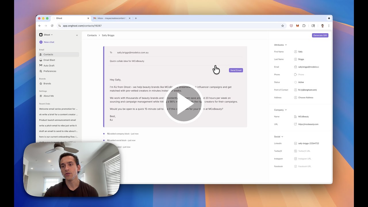 Ghost - The First AI Talent Agent