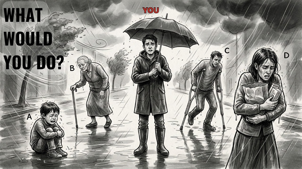 If you only had one umbrella, who would you help?