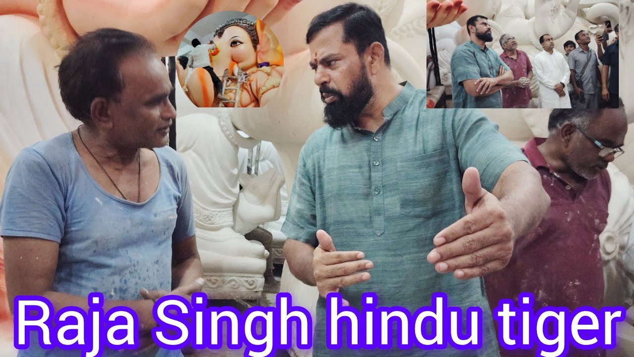 Raja Singh Sudden entry at Laxminarayan Singh kalakar Dhoolpet 2025😱🤔💪 | #ganesh #ganpati #trending 