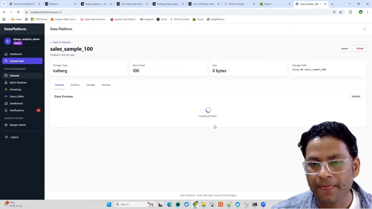 Data Analytics Platform With MinIO, Spark, Iceberg, Postgres, Hive Metastore, Superset Working Demo