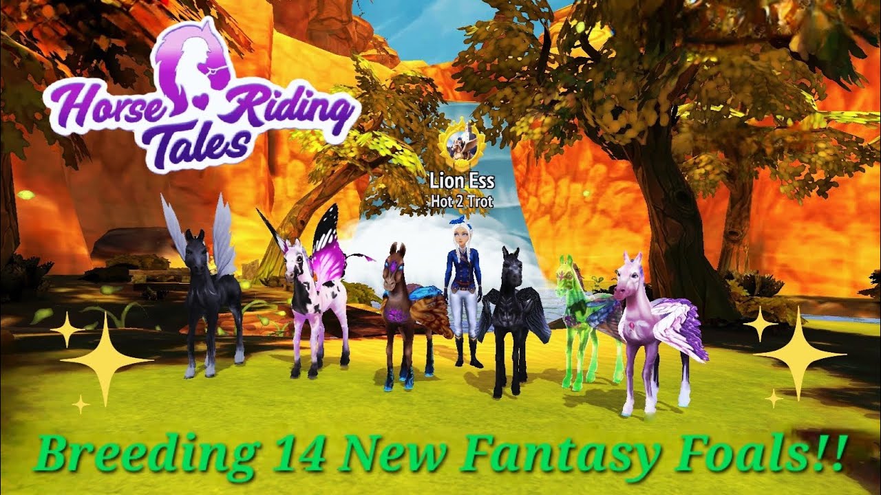 HORSE RIDING TALES - Breeding 14 New Fantasy Foals!