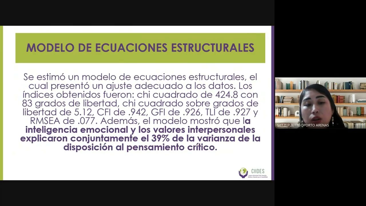 CIIDES 2026  Inteligencia emocional y valores interpersonales asociados con la disposición al pensam