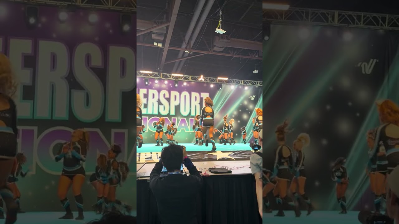 Cheersport 2026 peach killing it !!!  Geaux cheer force 