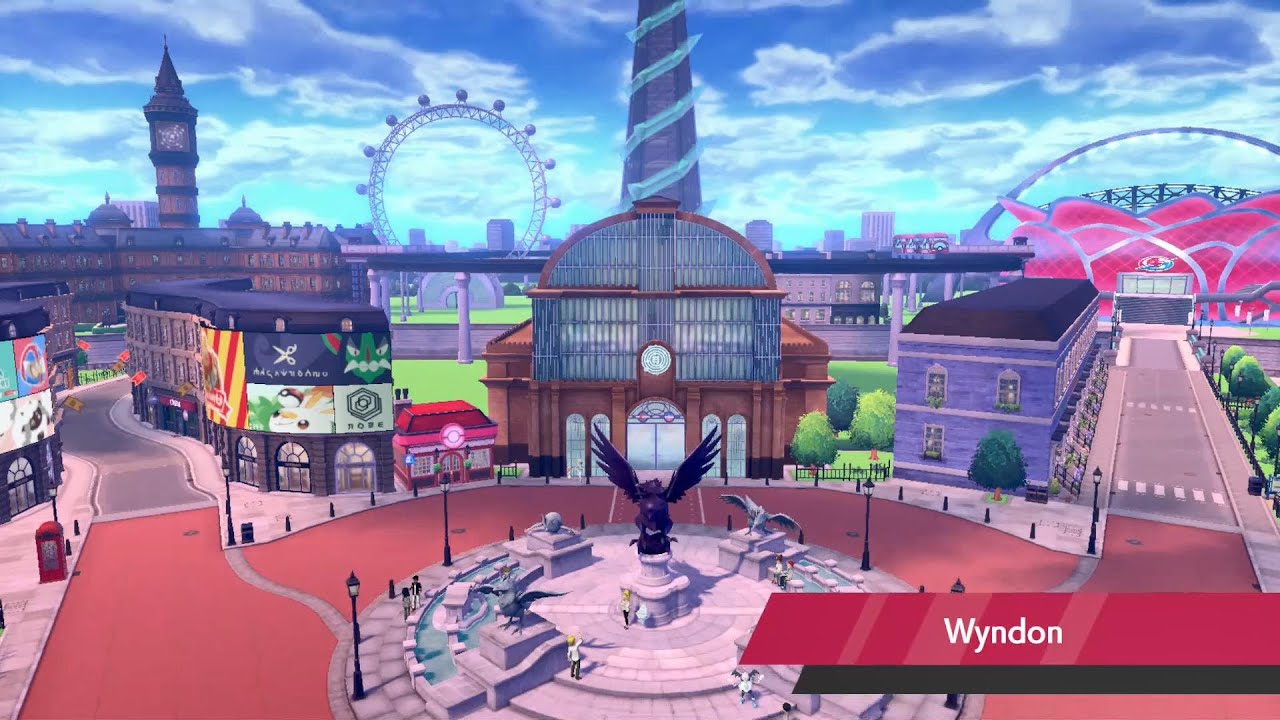 Exploring in Wyndon City - Pokemon Sword and Shield (Free Rome)