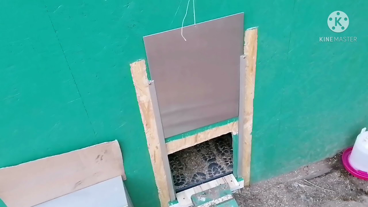Elektrische Hühnerklappe - Einbau und Funktionsweise