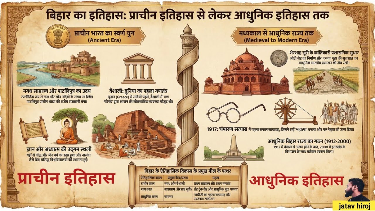 Bihar History: From Magadh Empire to Champaran Satyagraha | बिहार का गौरवशाली इतिहास#biharspecial 