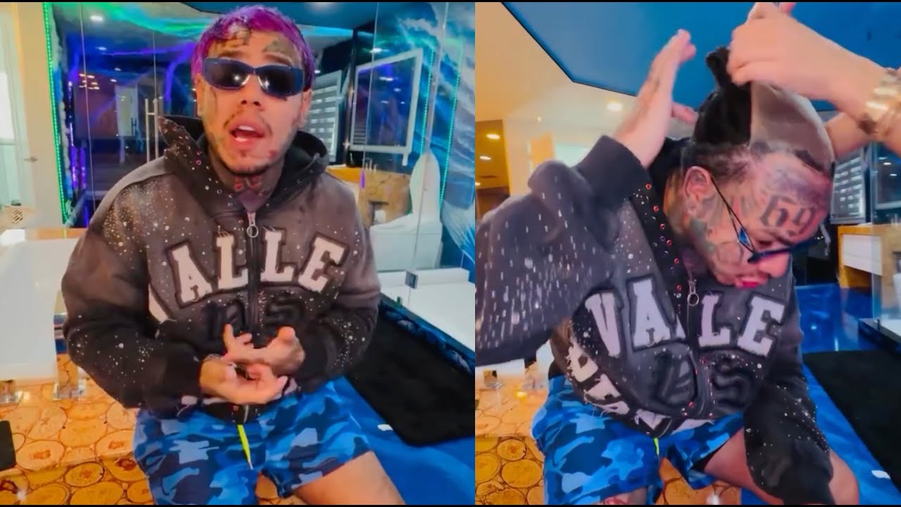 6ix9ine Proves He's Not Going Bald After TROLLS Notice Him Wearing A Wig