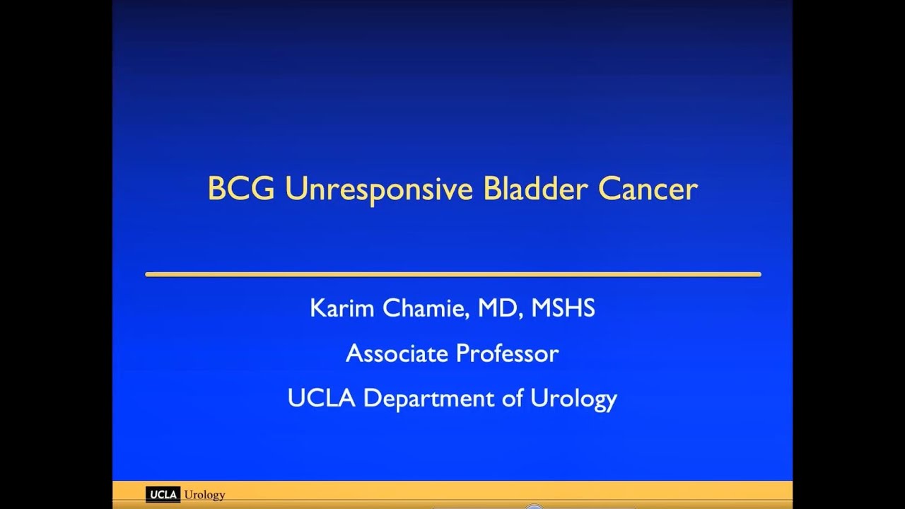 4.17.2020 Urology COViD Didactics - BCG Unresponsive Bladder Cancer