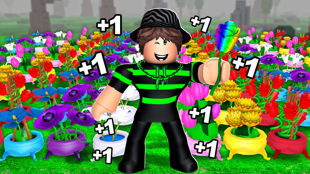 Collecting 10,000 FLOWERS For INFINITE STATS In 99 Nights In The Forest!