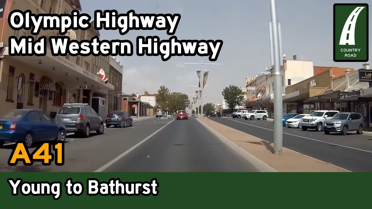 Driving from Young to Bathurst via Cowra - A41 Olympic Hwy/Mid Western Hwy (Regional NSW drive)