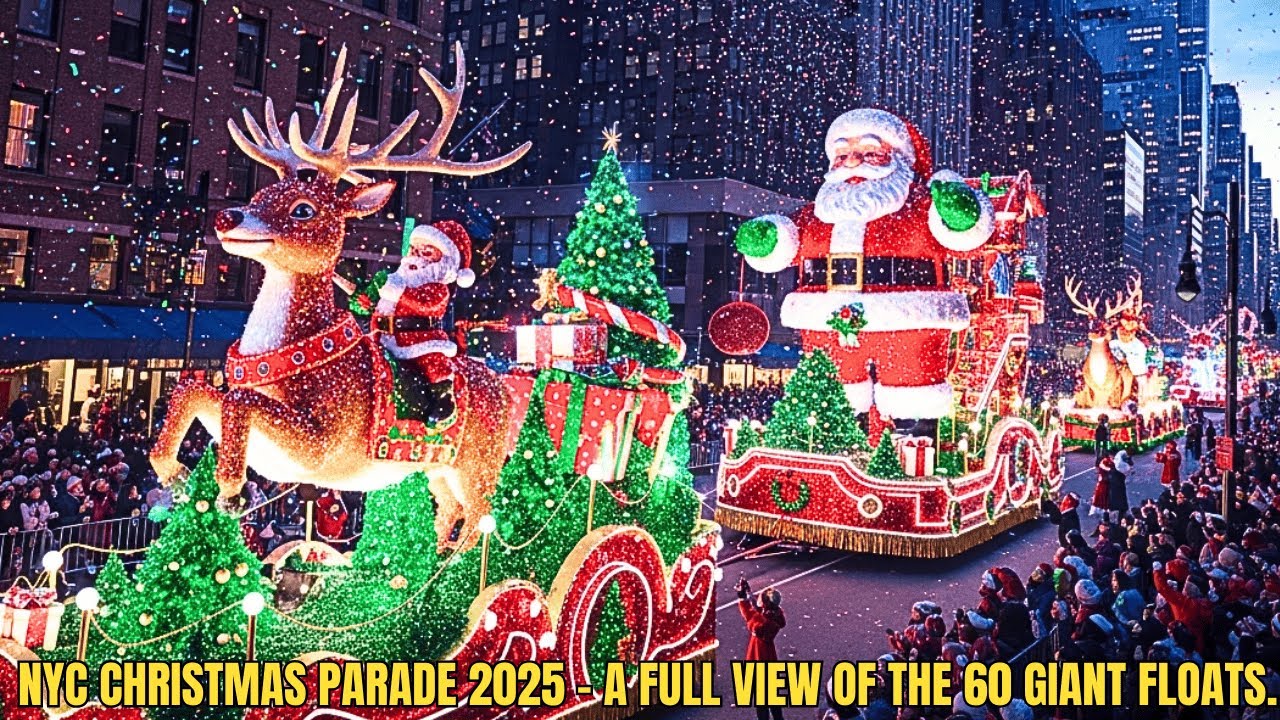 Unmissable Spectacle: NYC 2025 Christmas Parade 4K - All 60 Giant Floats Full Coverage