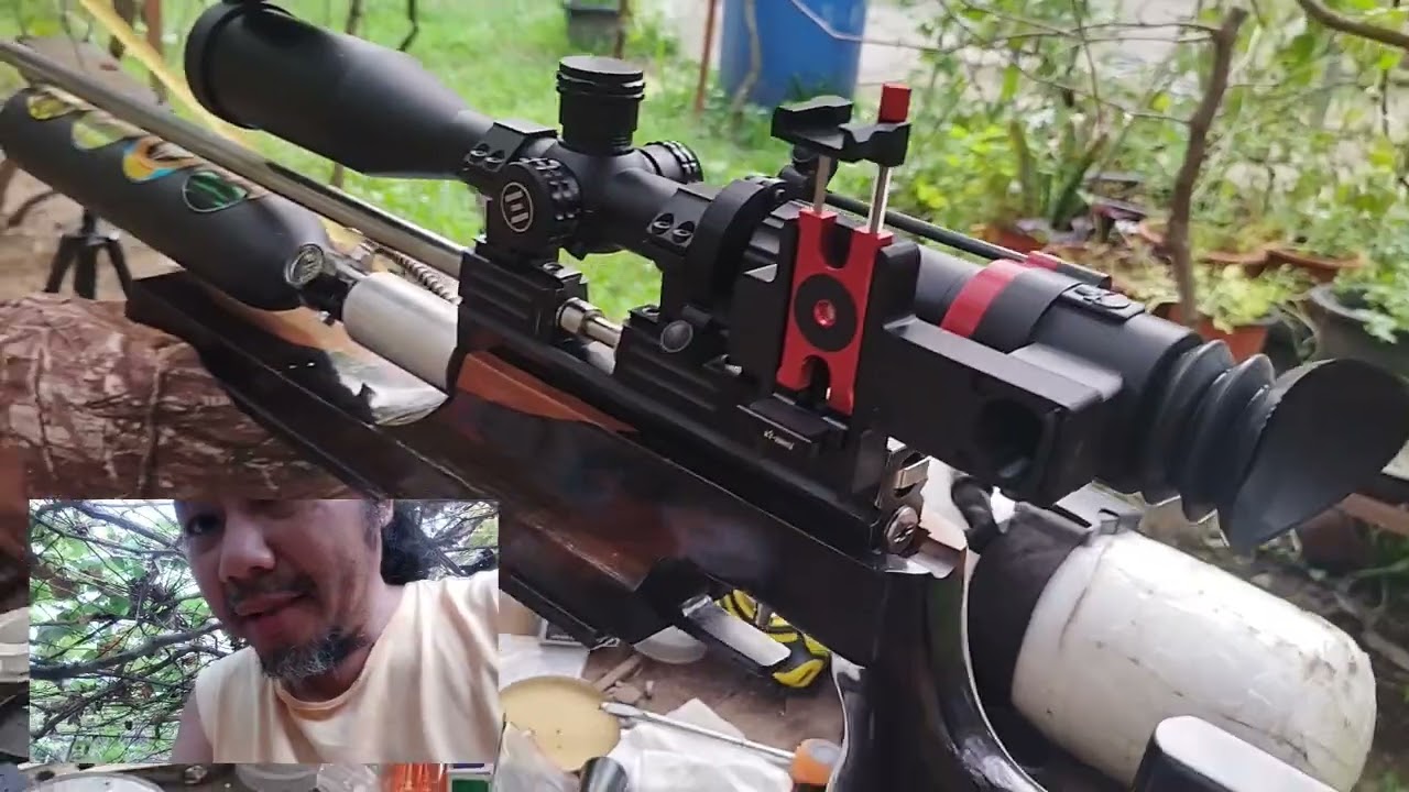 Conics - 27 - 004 pcp airgun barrel, 27 inches .22cal @br25m(my practice range)