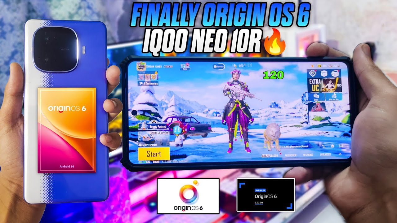 OFFICIALLY ORIGIN OS 6 IN IQOO NEO 10R 120FPS💀PERFORMANCE TEST | HOW TO GET ORIGIN OS 6 UPDATE 🔥