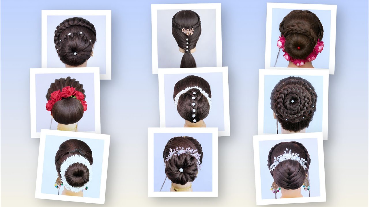 Beautiful Bridal hairstyles || wedding hairstyles || easy hairstyles || beautiful hairstyles 
