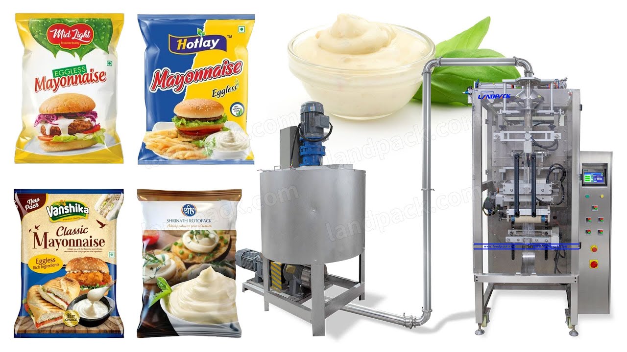 Automatic Air Free Mayonnaise Liquid Pouch Packing Machine - Landpack